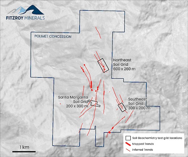 Geoquímica del suelo resalta anomalías del cobre en Polimet